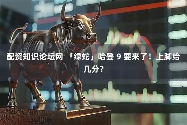 配资知识论坛网 「绿蛇」哈登 9 要来了!上脚给几分?
